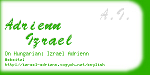adrienn izrael business card